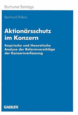 E-Book (pdf) Aktionärsschutz im Konzern von Bernhard Pellens