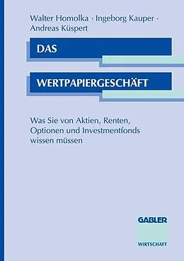 E-Book (pdf) Das Wertpapiergeschäft von Ingeborg u.a. Kauper