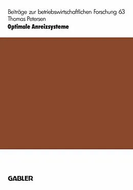 E-Book (pdf) Optimale Anreizsysteme von Thomas Petersen
