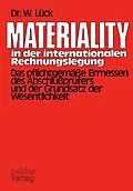 E-Book (pdf) Materiality in der internationalen Rechnungslegung von Wolfgang Lück