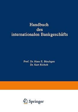 E-Book (pdf) Handbuch des internationalen Bankgeschäfts von 