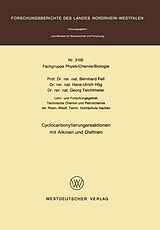 E-Book (pdf) Cyclocarbonylierungsreaktionen mit Alkinen und Olefinen von Bernhard Fell
