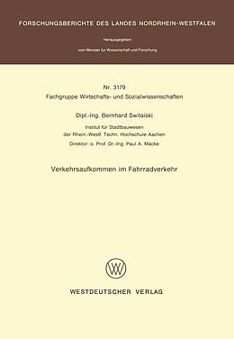 E-Book (pdf) Verkehrsaufkommen im Fahrradverkehr von Bernhard Switaiski