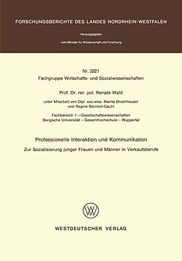 E-Book (pdf) Professionelle Interaktion und Kommunikation von Renate Wald