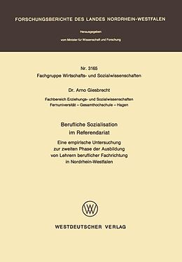 E-Book (pdf) Berufliche Sozialisation im Referendariat von Arno Giesbrecht