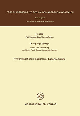 E-Book (pdf) Reibungsverhalten elastomerer Lagerwerkstoffe von Ingo Schrage