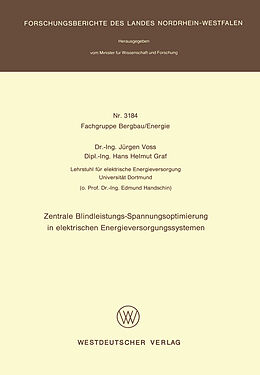 E-Book (pdf) Zentrale Blindleistungs-Spannungsoptimierung in elektrischen Energieversorgungssystemen von Jürgen Voss