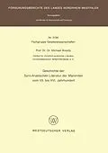 E-Book (pdf) Geschichte der Syro-Arabischen Literatur der Maroniten vom VII. bis XVI. Jahrhundert von Michael Breydy
