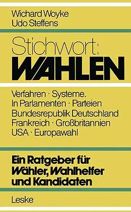 E-Book (pdf) Stichwort: Wahlen von Wichard Woyke