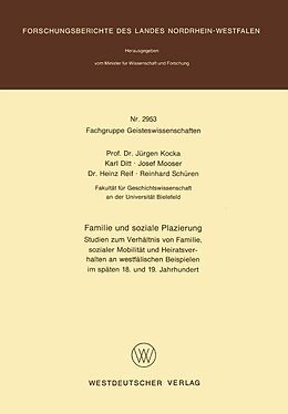 E-Book (pdf) Familie und soziale Plazierung von Jürgen Kocka