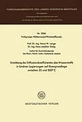 E-Book (pdf) Ermittlung der Diffusionskoeffizienten des Wasserstoffs in binären Legierungen auf Eisengrundlage zwischen 25 und 300°C von Klaus W. Lange