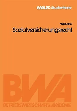 E-Book (pdf) Sozialversicherungsrecht von Willi Sattler