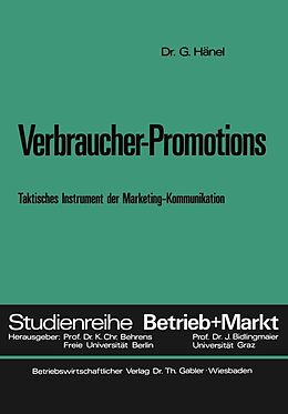 E-Book (pdf) Verbraucher-Promotions von Gerd Hänel