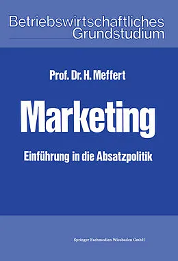 E-Book (pdf) Marketing von Heribert Meffert