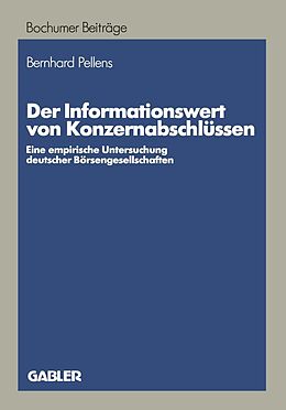 E-Book (pdf) Der Informationswert von Konzernabschlüssen von Bernhard Pellens