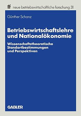 E-Book (pdf) Betriebswirtschaftslehre und Nationalökonomie von 