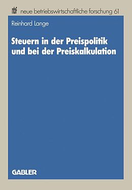E-Book (pdf) Steuern in der Preispolitik und bei der Preiskalkulation von Reinhard Lange