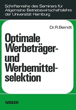 E-Book (pdf) Optimale Werbeträger- und Werbemittelselektion von Ralph Berndt