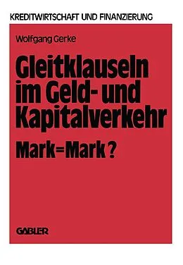 E-Book (pdf) Gleitklauseln im Geld- und Kapitalverkehr von Wolfgang Gerke