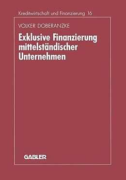 E-Book (pdf) Exklusive Finanzierung mittelständischer Unternehmen von Volker Doberanzke
