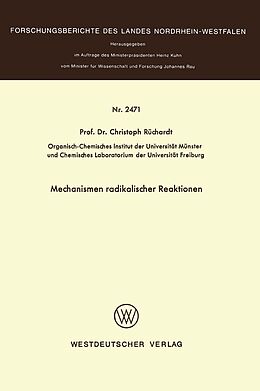 E-Book (pdf) Mechanismen radikaler Reaktionen von Christoph Rüchardt