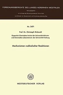 E-Book (pdf) Mechanismen radikaler Reaktionen von Christoph Rüchardt