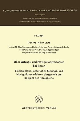 E-Book (pdf) Über Ortungs- und Navigationsverfahren bei Tieren von Achim Leutz