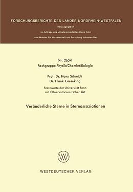 E-Book (pdf) Veränderliche Sterne in Sternassoziationen von Hans Schmidt