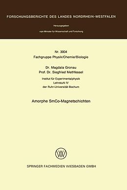 E-Book (pdf) Amorphe SmCo-Magnetschichten von Magdala Gronau