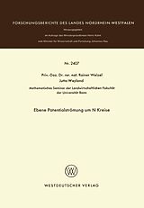 E-Book (pdf) Ebene Potentialströmung um N Kreise von Rainer Weizel