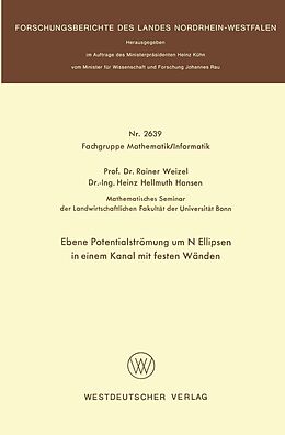 E-Book (pdf) Ebene Potentialströmung um N Ellipsen in einem Kanal mit festen Wänden von Rainer Weizel