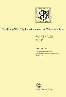 E-Book (pdf) Die Judengesetzgebung der merowingisch-fränkischen Konzilien von Paul Mikat