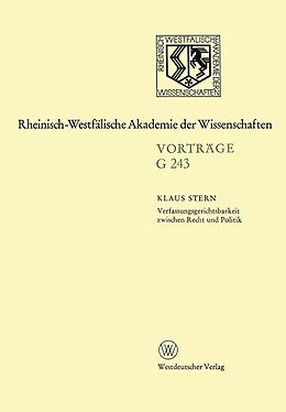 E-Book (pdf) Verfassungsgerichtsbarkeit zwischen Recht und Politik von Klaus Stern