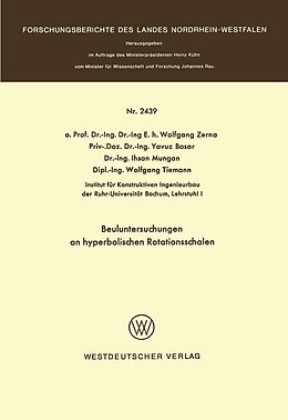 E-Book (pdf) Beuluntersuchungen an hyperbolischen Rotationsschalen von 