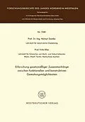 E-Book (pdf) Erforschung gesetzmäßiger Zusammenhänge zwischen funktionellen und konstruktiven Gestaltungsmöglichkeiten von Helmut Domke