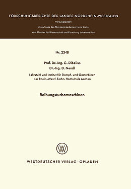 E-Book (pdf) Reibungsturbomaschinen von Günther Dibelius