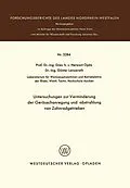 E-Book (pdf) Untersuchungen zur Verminderung der Geräuschanregung und -abstrahlung von Zahnradgetrieben von Herwart Opitz