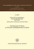 E-Book (pdf) Entwicklung einer Vorrichtung zur Prüfung der Schneideigenschaften von Scheren von Hans Stüdemann
