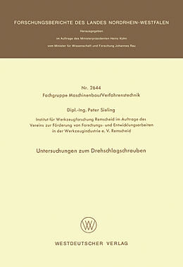 E-Book (pdf) Untersuchungen zum Drehschlagschrauben von Peter Sieling