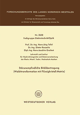 E-Book (pdf) Störunempfindliche Bildübertragung von Hans Jörg Tafel