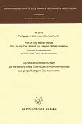 E-Book (pdf) Grundlagenuntersuchungen zur Herstellung eines Eisen-Glas-Verbundwerkstoffes aus gangarthaltigem Eisenschwamm von Werner Wenzel