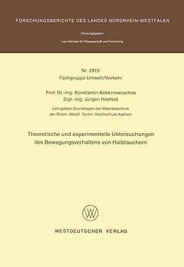 E-Book (pdf) Theoretische und experimentelle Untersuchungen des Bewegungsverhaltens von Halbtauchern von Konstantin Kokkinowrachos
