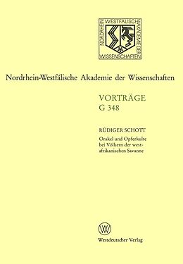 E-Book (pdf) Orakel und Opferkulte bei Völkern der westafrikanischen Savanne von Rüdiger Schott