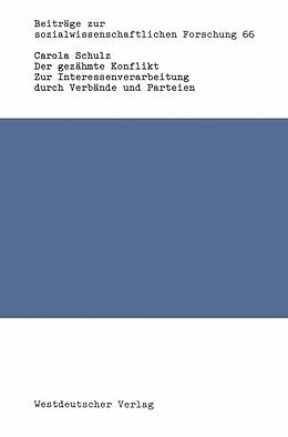 E-Book (pdf) Der gezähmte Konflikt von Carola Schulz