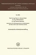E-Book (pdf) Automatische Arbeitsplanerstellung von Herwart Opitz