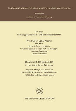 E-Book (pdf) Die Zukunft der Gemeinden in der Hand ihrer Reformer von Lothar Albertin