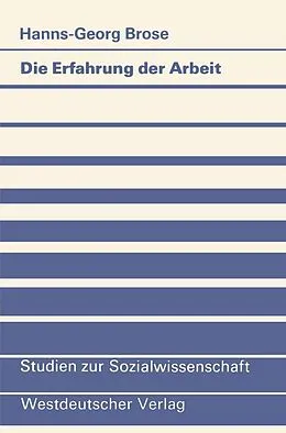 E-Book (pdf) Die Erfahrung der Arbeit von Hanns-Georg Brose