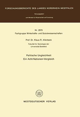 E-Book (pdf) Politische Ungleichheit von Klaus Allerbeck