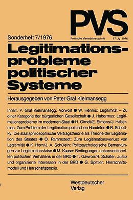 E-Book (pdf) Legitimationsprobleme politischer Systeme von 