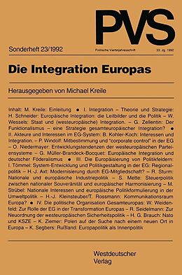 E-Book (pdf) Die Integration Europas von 